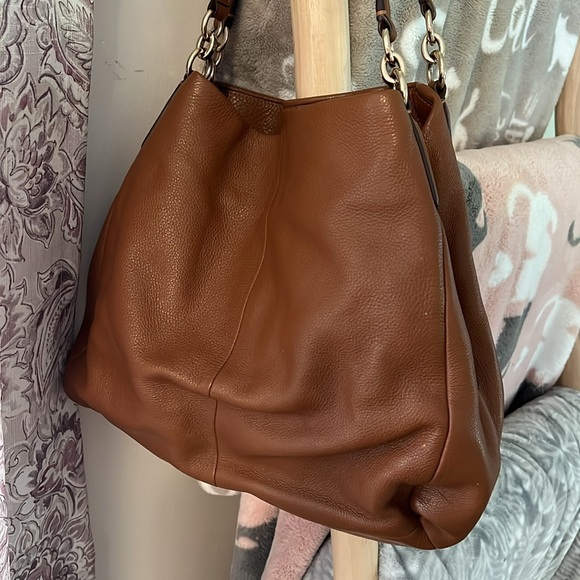 Coach camel brown handbag. - Picture 3 of 5